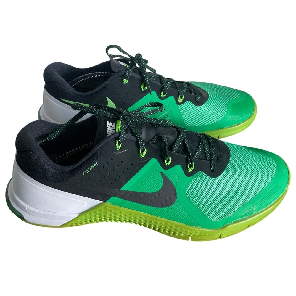 Nike Metcon 2 Green Strike Black CrossFit Training Shoes 819899-300 Mens 13